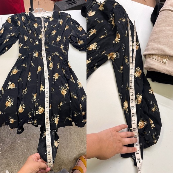 Maje Rasmus Dress Black Floral - Picture 7 of 13